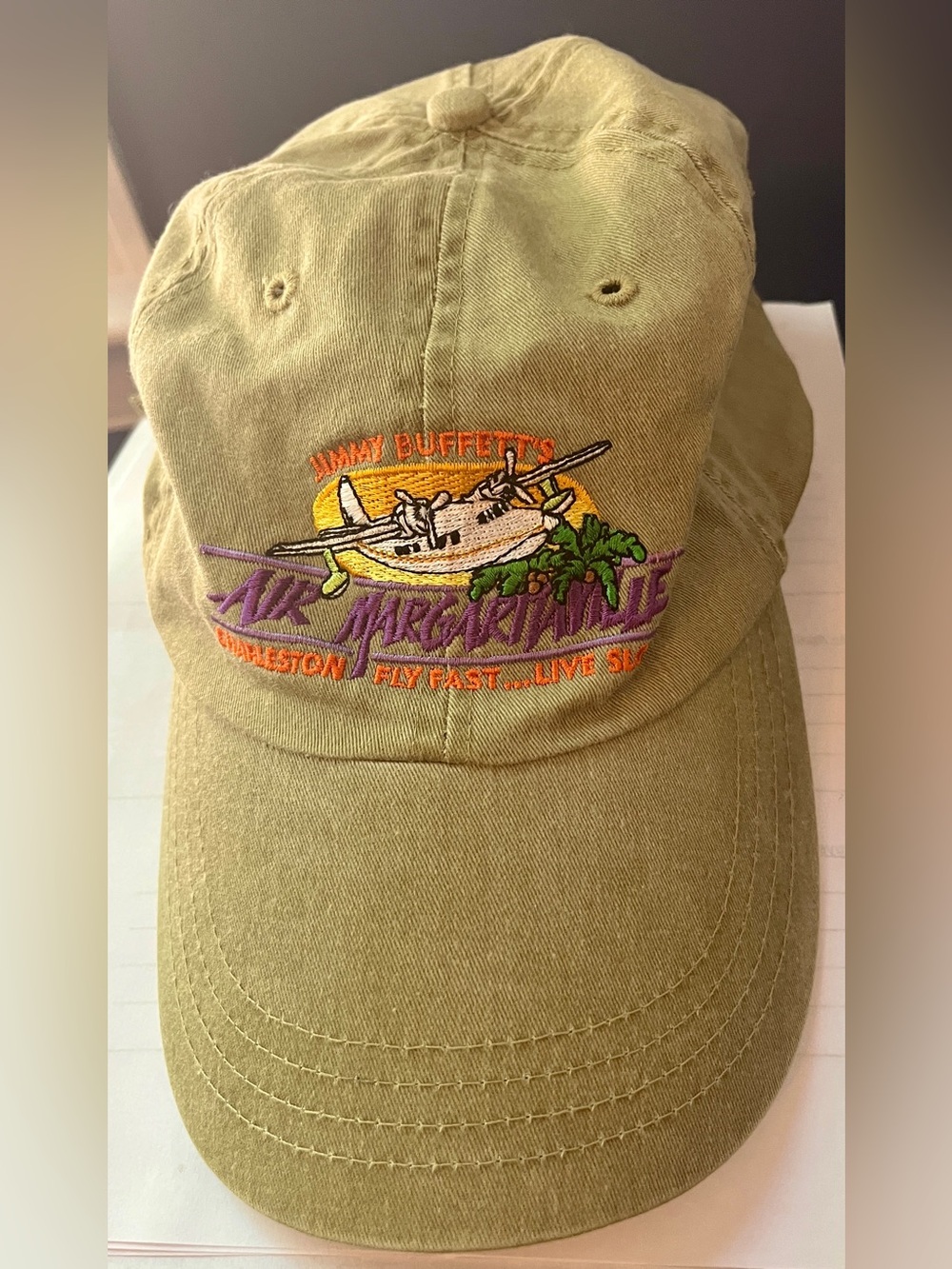 Air Margaritaville Jimmy Buffett tan embroidered hat new no tags Charleston, SC